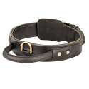 Hundehalsband leder mit Schlaufe Hundehalsband leder mit Griff
