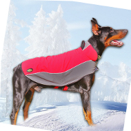 Hundemantel Nylon für Dobermann | Umhang mit Fleece ❋❋❋