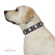 Labrador "Vintage Necklace" Lederhalsband von Artisan FDT