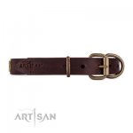 Nietenhalsband aus echtem Leder von FDT Artisan_2