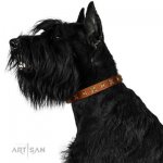 Nietenhalsband aus echtem Leder von FDT Artisan_8