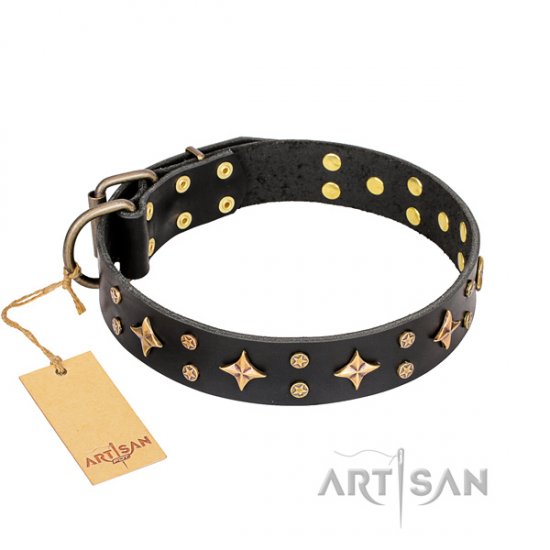 Modernes Lederhalsband "A La Mode" von Artisan FDT