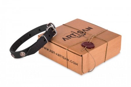 Kegeln und Platten Lederhalsband von FDT Artisan