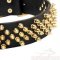 Messing Spikes Leder Halsband ausgezeichnet