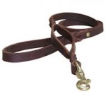 Leather Dog Leash With Extra Handle