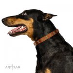 Nietenhalsband aus echtem Leder von FDT Artisan_5