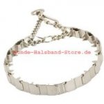 Neues TECH EDELSTAHL Stachelhalsband 48 cm