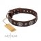 "Extra Pizzazz" attraktives Lederhalsband von Artisan FDT