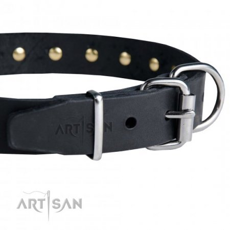 Lederhalsband von FDT Artisan mit Spikes