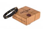Enges Lederhalsband mit Platten und Sterne_1