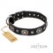 Exklusives Lederhalsband "Black Tie" von FDT Artisan