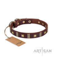 Barock Lederhalsband von FDT Artisan