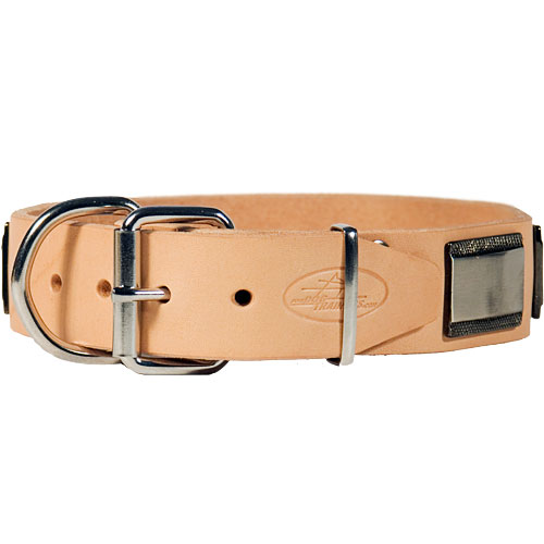 Dog Collar Leather Fine 