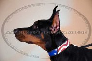 Dobermann Hunde Halsband mit Bemalung USA