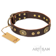 Ledernes Halsband Vintage Dekor