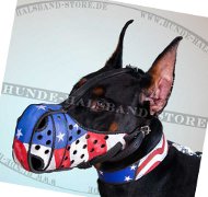 Exklusiver Mundkorb aus Leder für Dobermann