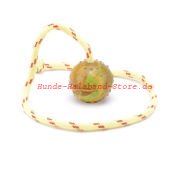 Rubber ball on string for puppies and small dog breeds, 5 cm