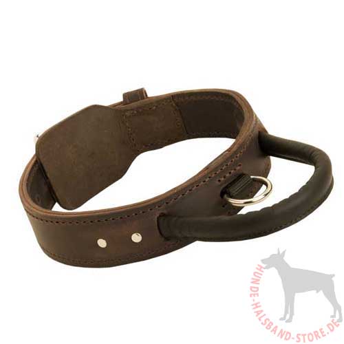 Dog K9 Collar with the Leather Handle 