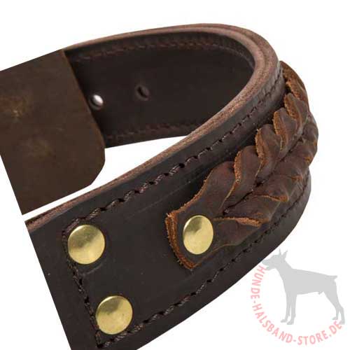 Handmade Leather Collar for Dogs 