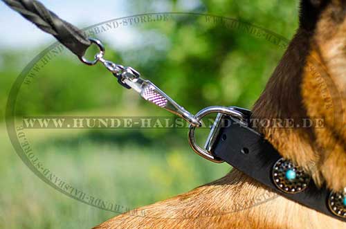 Malinois Halsband mit Nieten 