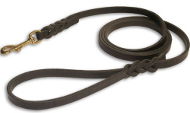 Handcrafted leather dog lead for walking 13 mm