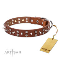 Lederhalsband vom FDT Artisan 'Star-studded Sky'