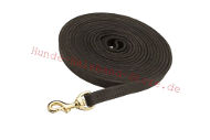 Leather dog leash for training