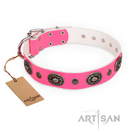 pinkes Designer Halsband