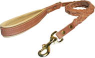 Braided Handcrafted Leather Dog Leash