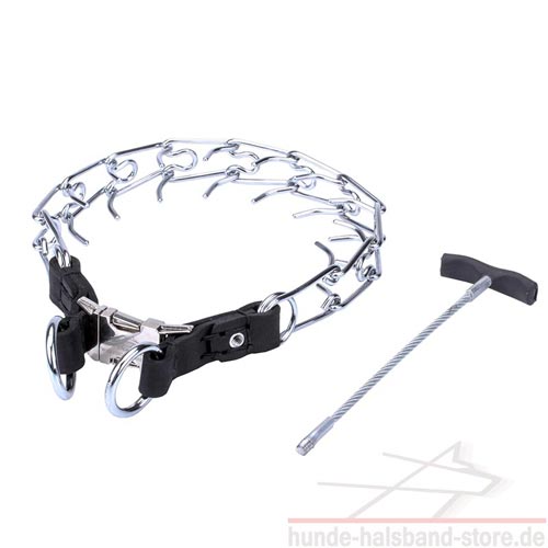  verchromtes Stachelhalsband