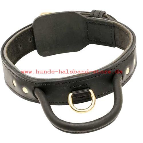 Leder-Halsband mit handlicher Schlaufe