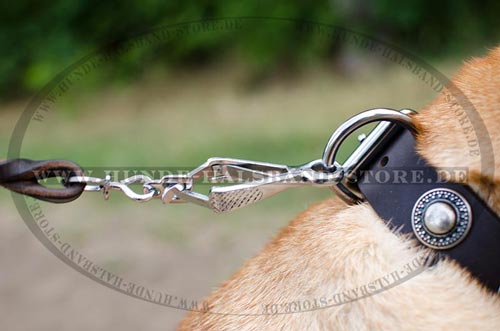 Konchen Halsband aus echtem Leder