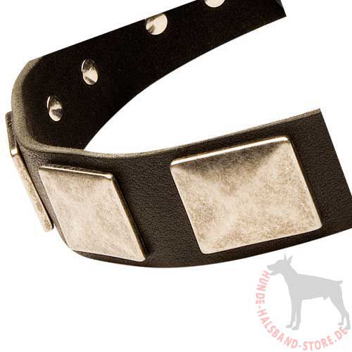 Designer Halsband aus Leder