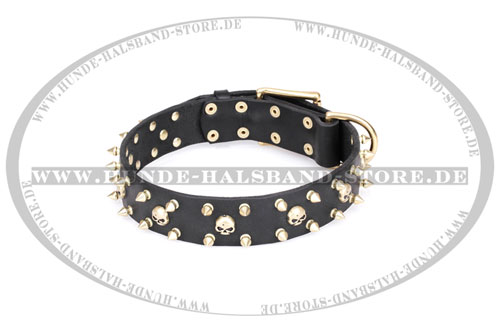 Halsband mit
Messing Schmuck