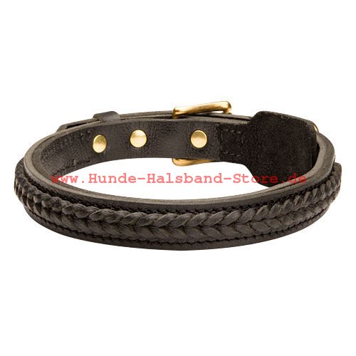 Hundehalsband mit Flechten