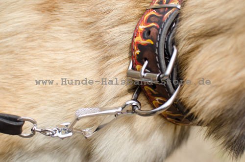 hochqualitatives Flamme Muster Halsband 