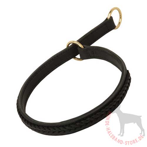 Choke Dog Collar Leather 