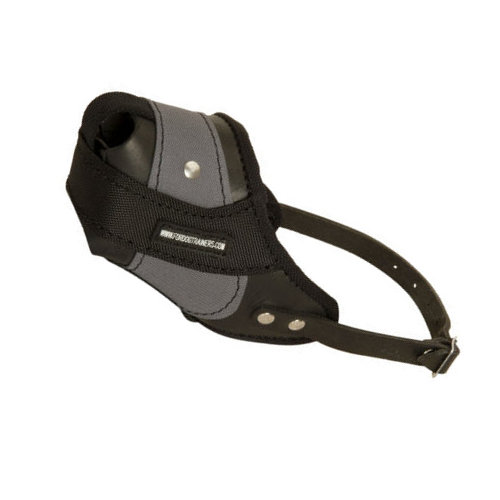 Muzzle for Dogs, Leather + Nylon 