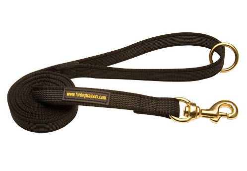 Nylon Sport Leash, K9 Lead Rubberized - Click Image to Close