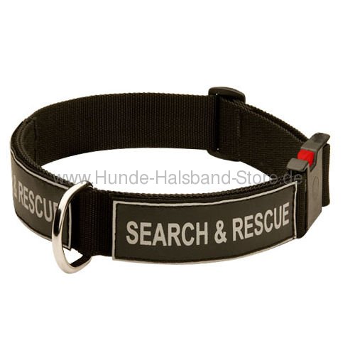 Nylon Dog Halsband with Patches