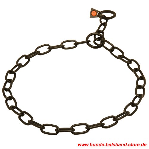 Black Chain Dog Collar Stainless Steel